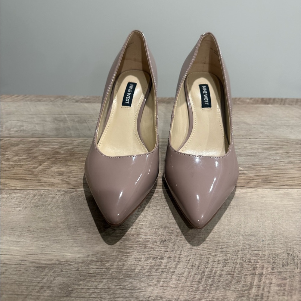 Nine West Tan Heels Classic Pointed-Toe Pumps